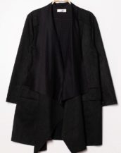 Veste suédine noir femme grande taille