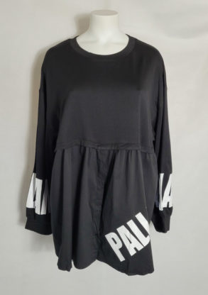 blouse tendance chic noir femme grande taille