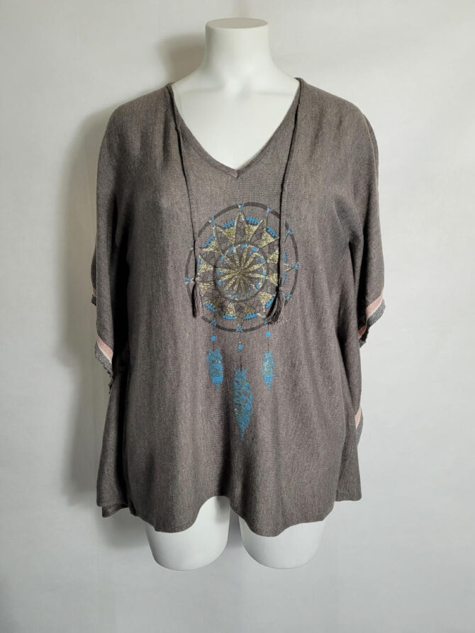 pull femme poncho – Image 3