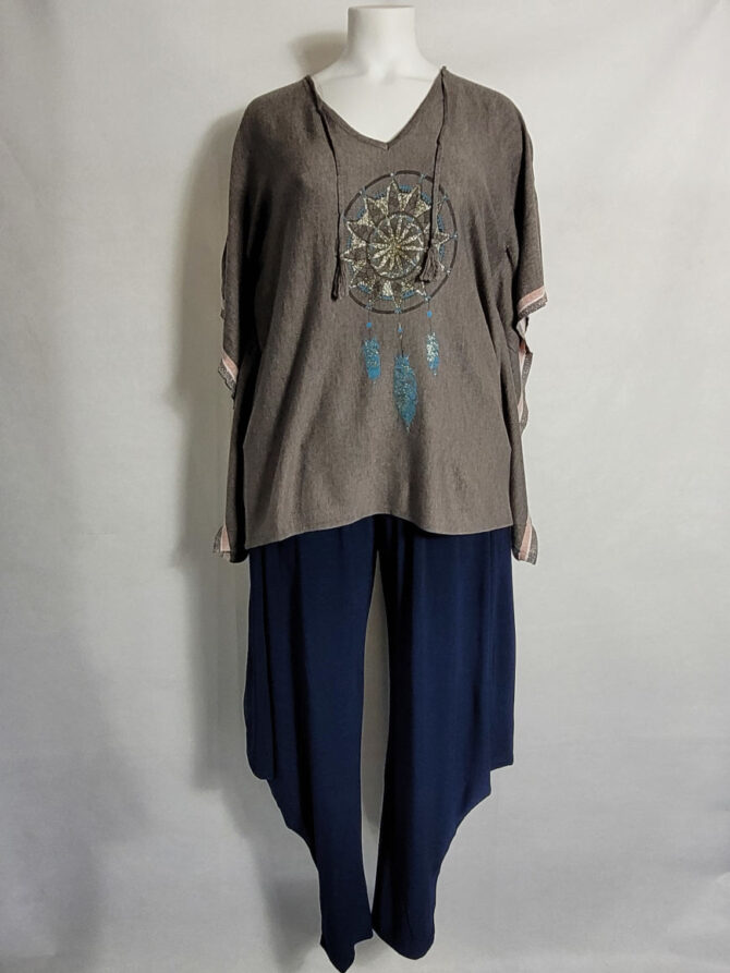 pull femme poncho – Image 2