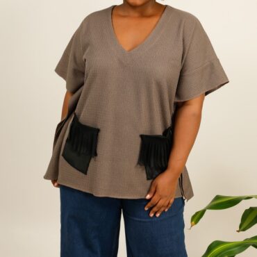 Poncho pull femme style Bohème femme ronde