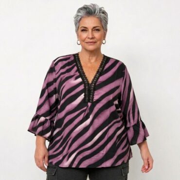 robe femme tunique​ grande taille col rond et manche courtes