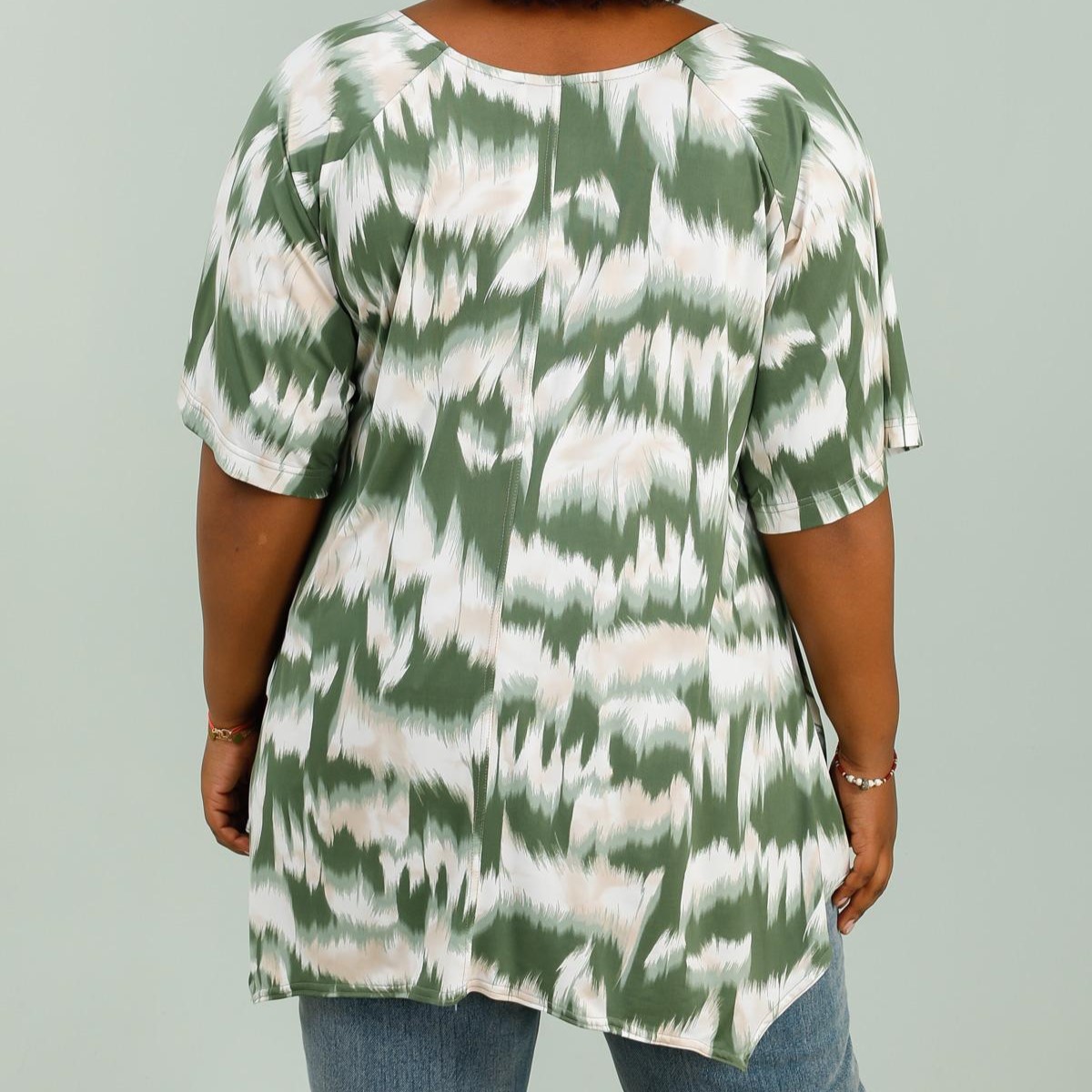 Tunique grande taille originale coupe évasée