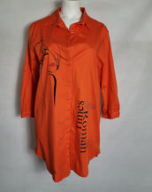 Chemise originale orange femme grande taille