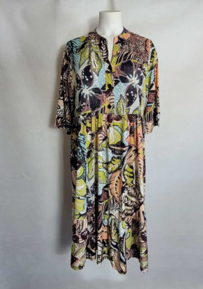 Robe milongue été fleurie femme grande taille