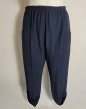 Pantacourt fluide marine confort femme ronde