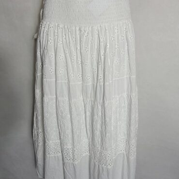 jupe blanche longue