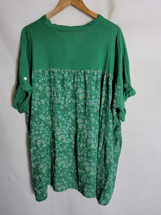 Tunique lin vert – Image 2