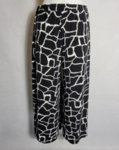pantalon jupe chic noir blanc femme grande taille