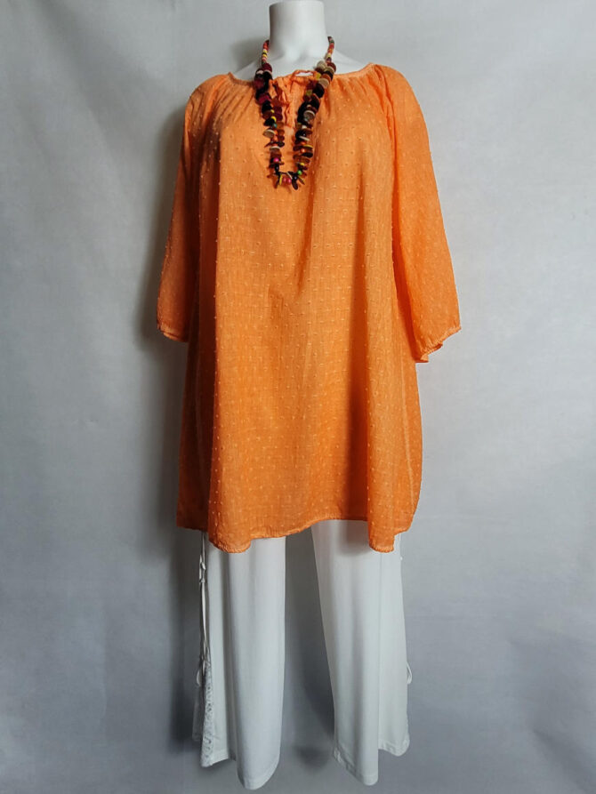 Tunique longue orange – Image 3