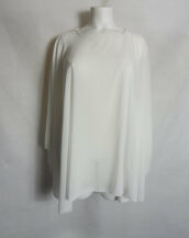 blouse ample voile blanc femme grande taille