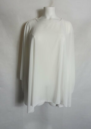 blouse ample voile blanc femme grande taille