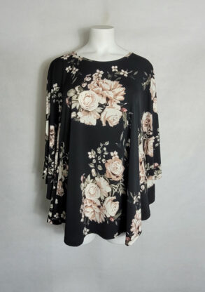 Tunique ample floral femme grande taille