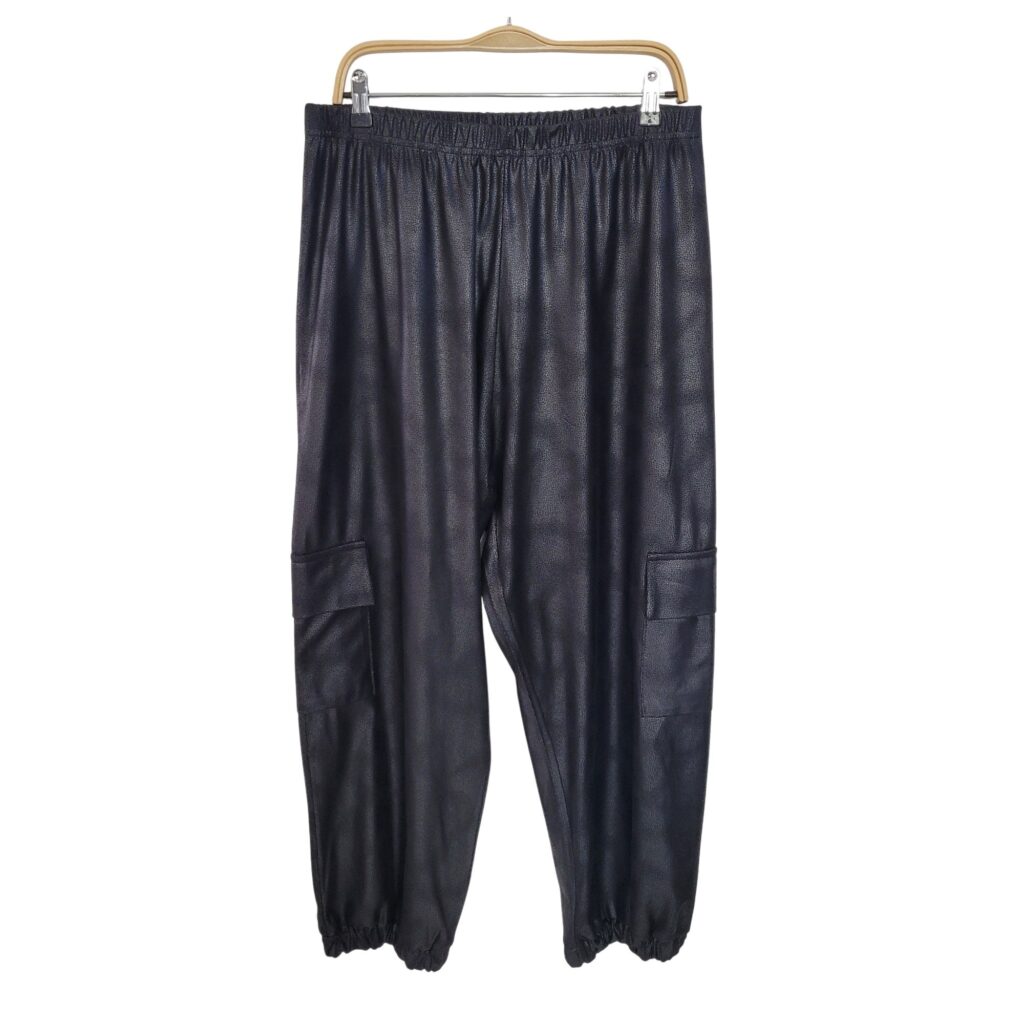 pantalon bouffant femme​ grande taille noir pantalon qui ne serre pas le ventre