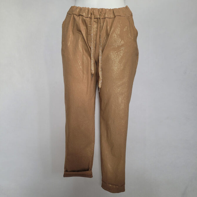 pantalon carotte femme chic avec paillette pour ronde