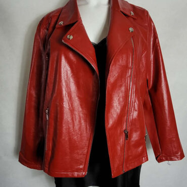veste en simili cuir femme grande taille. perfecto simili cuir rouge femme grande taille