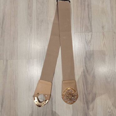 Ceinture beige élastique chic femme grande taille