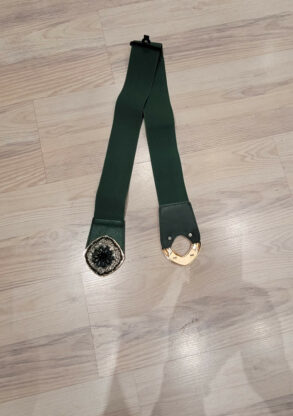 Ceinture verte élastique chic femme grande taille