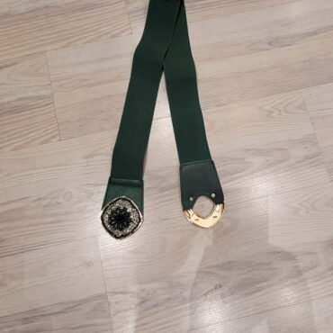 Ceinture verte élastique chic femme grande taille