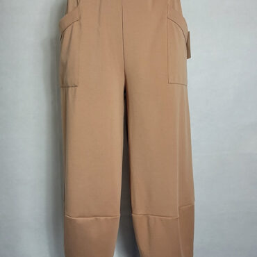 pantalon 7/8 femme grande taille.Pantalon large original beige femme grande taille