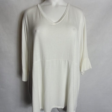 Pull fin oversize blanc femme grande taille