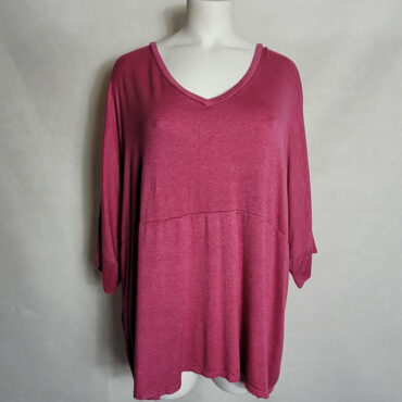 Pull fin oversize fuchsia femme grande taille
