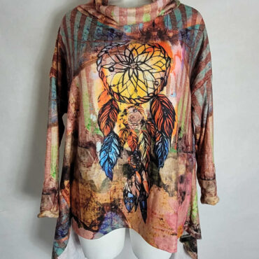 Pull tunique femme Pull large col roulé coloré femme grande taille