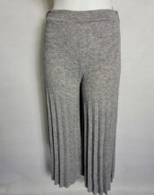 pantalon jupe epais gris plissée femme