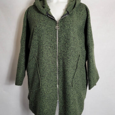 Manteau court femme laine.Manteau grande taille femme avec capuche et fermeture zip femme ronde