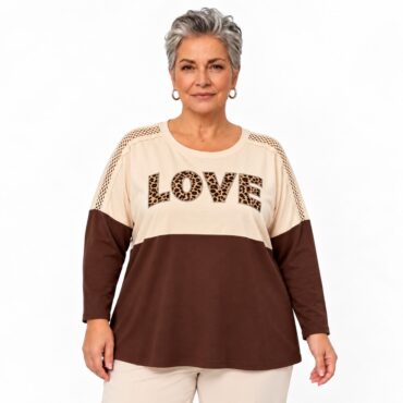 pull long grande taille femme col v et coupe droite uni avec poche