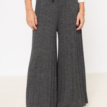 Pantalon chaud hiver femme. pantalon jupe culotte epais gris chic femme
