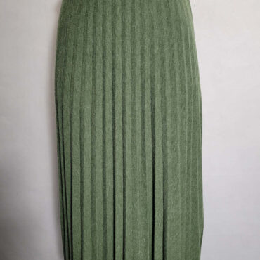 jupe longue pour hiver jupe laine plissée kaki femme grande taille