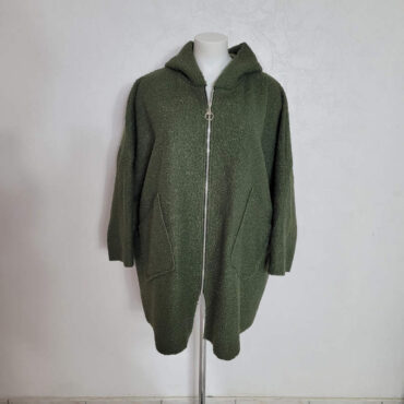 manteau court drap de laine femme manches longue