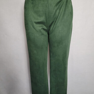 pantalon velours vert femme​