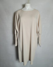 Robe confortable beige femme grande taille