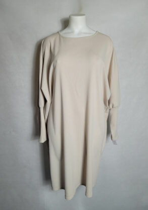 Robe confortable beige femme grande taille