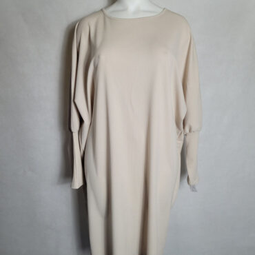Robe confortable beige femme grande taille