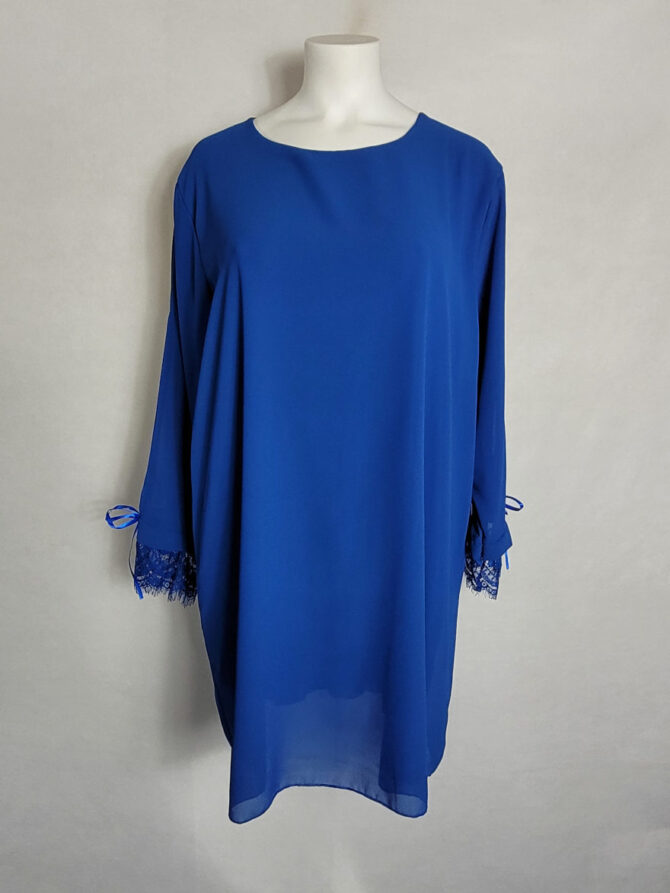 robe ceremonie pour femme ronde.Robe cérémonie voile bleu femme grande taille