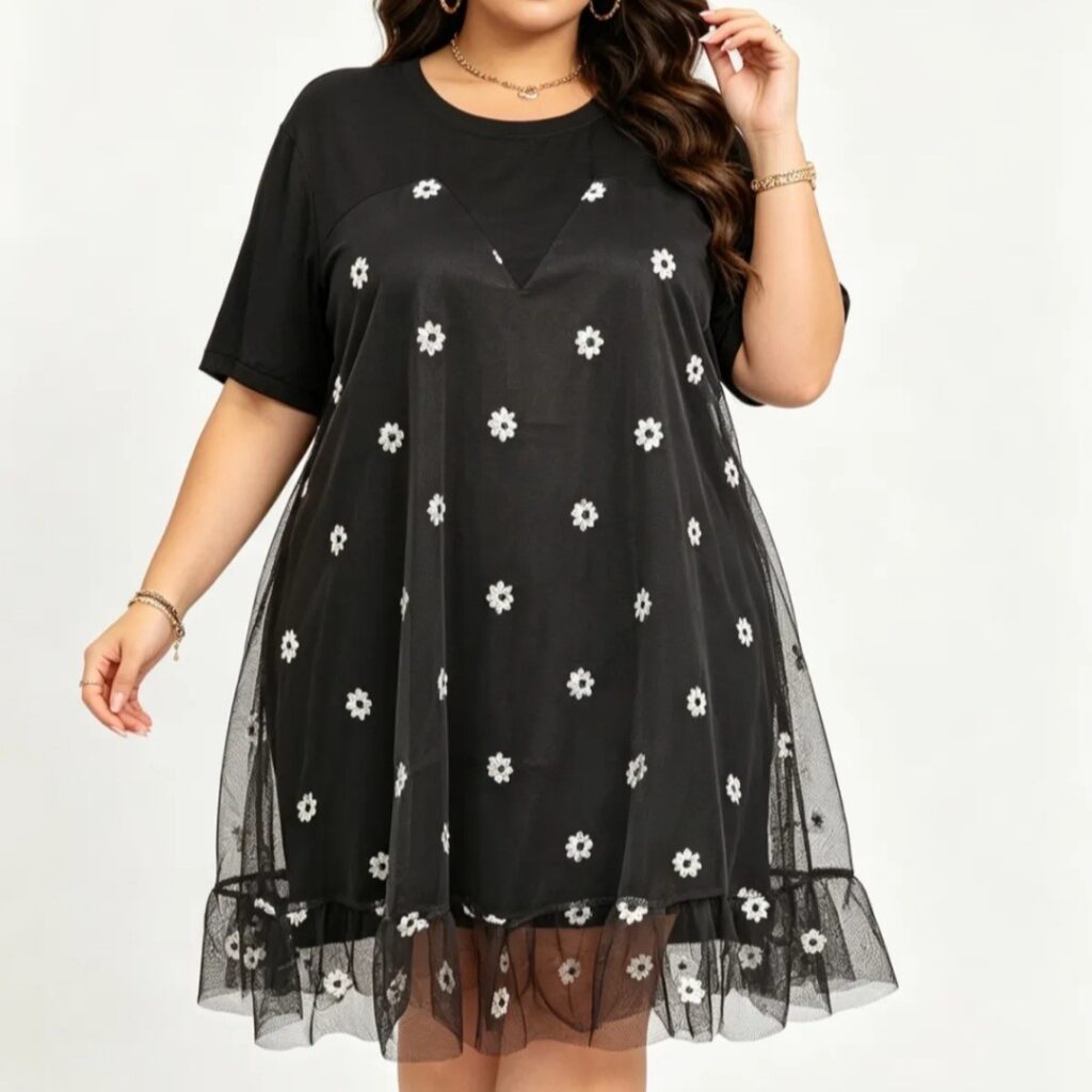 robe de soirée noire grande taille