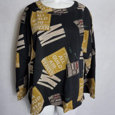 Sweat femme habillé. Sweat original patchwork femme grande taille