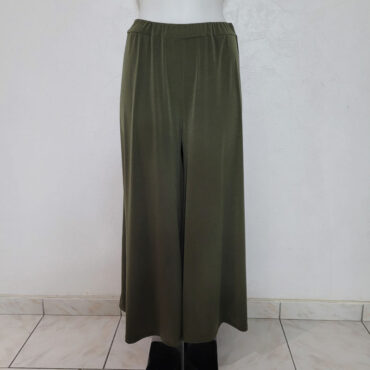 pantalon jupe culotte femme grande taille kaki