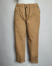 Pantalon confortable camel femme grande taille