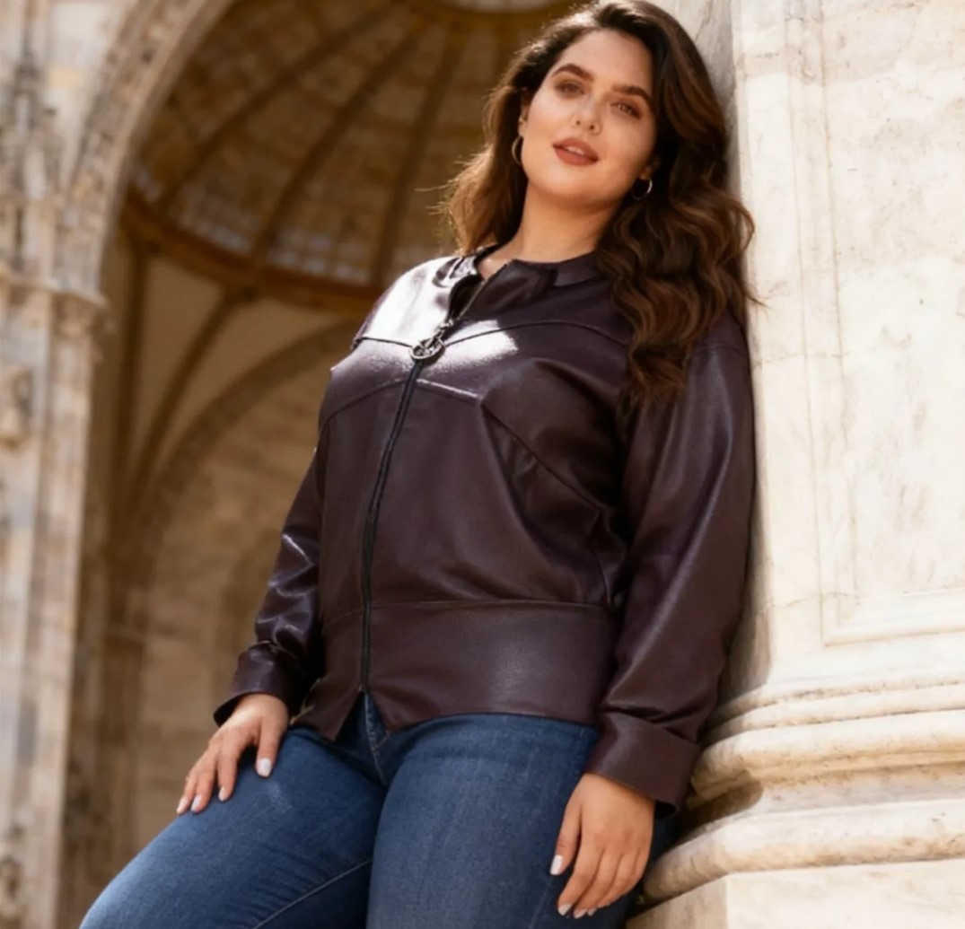 veste simili cuir femme grande taille. Blouson veste longue mi saison couleur rouge disponible en grande taille le must have de la gade robe