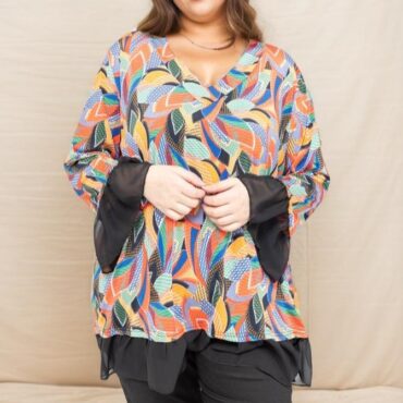 haut fluide femme chic Mode femmes rondes | tuniques femmes originales grandes tailles