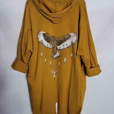 Dos: Veste sweat longue femme