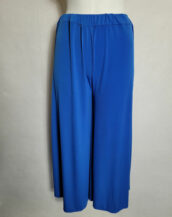 Pantalon jupe bleu roi femme grande taille