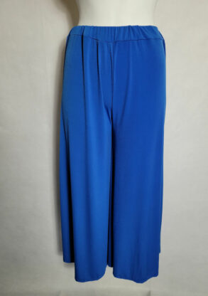 Pantalon jupe bleu roi femme grande taille