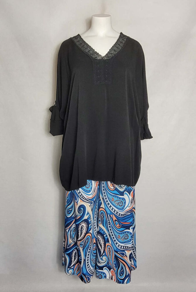 tunique oversize noir – Image 2