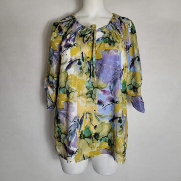 chemisier à fleurs oversizr lon femme grande taille