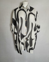  chemise longue oversize femme ronde en coton leger pour l'été